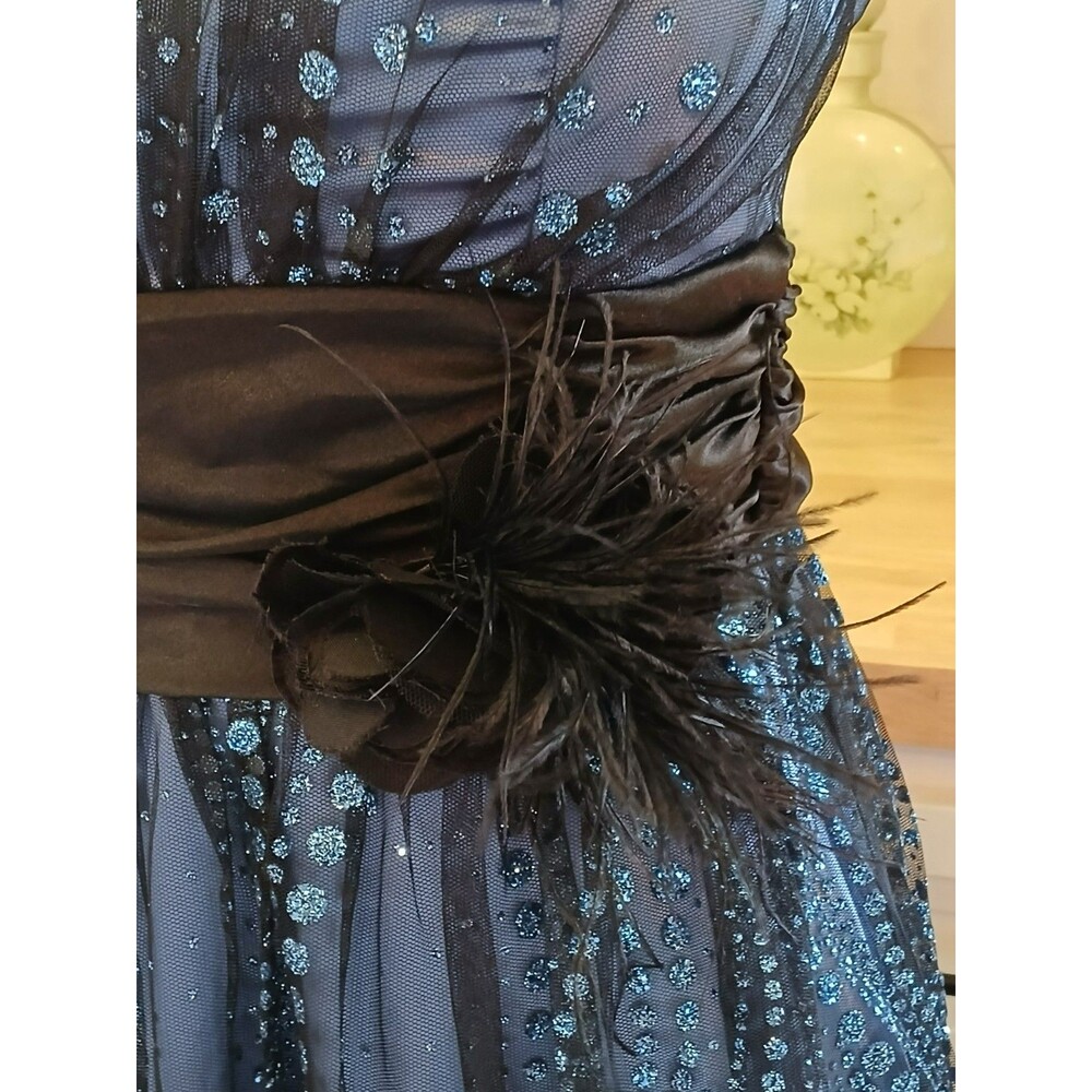 B. Darlin Cocktail Party Dress Prom Wedding Sequin Tool Overlay Size 3/4 Zipper - Picture 9 of 16